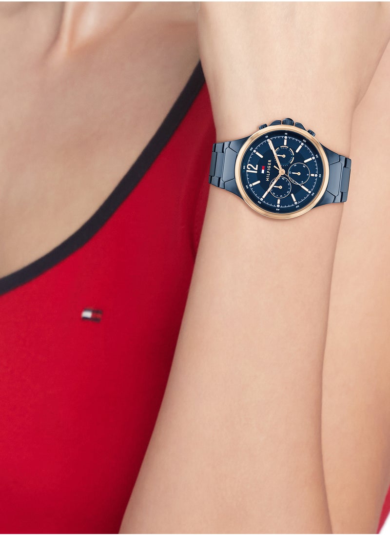 TOMMY HILFIGER Women's Analog Round Shape Stainless Steel Wrist Watch 1782601 - 40 Mm  - Image 4