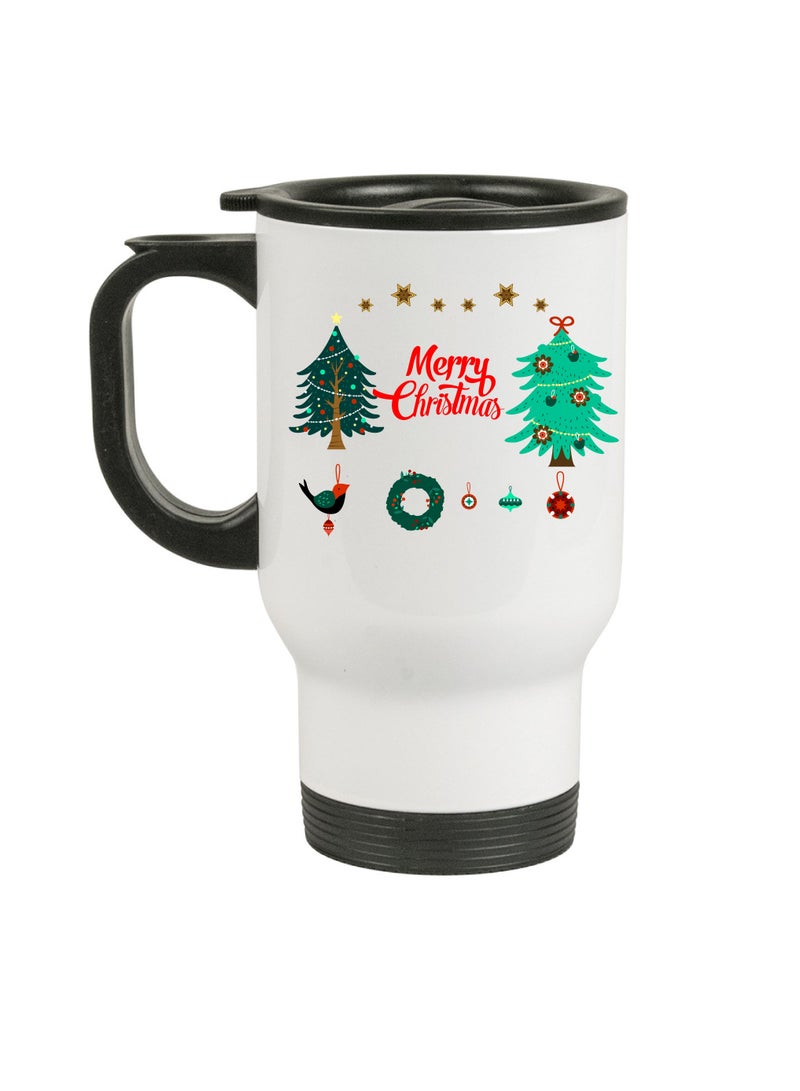 PRINTSHOP4ME Stainless Steel Travel Mug Suitable Gift for Christmas and printed with Christmas theme (Design 3) - Image 2