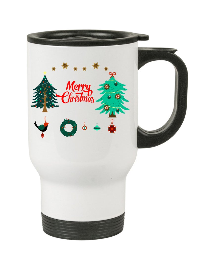 PRINTSHOP4ME Stainless Steel Travel Mug Suitable Gift for Christmas and printed with Christmas theme (Design 3) - Image 1
