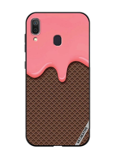 Protective Case Cover For Samsung Galaxy A30 Waffle Design Multicolour