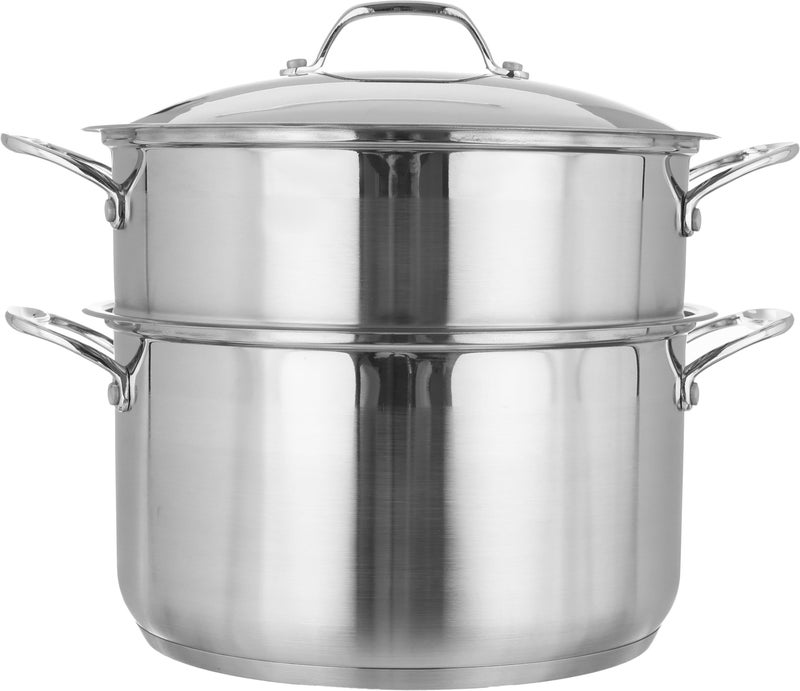 Rocky Steel Cookware Set, 11 Pieces - Silver - Image 4