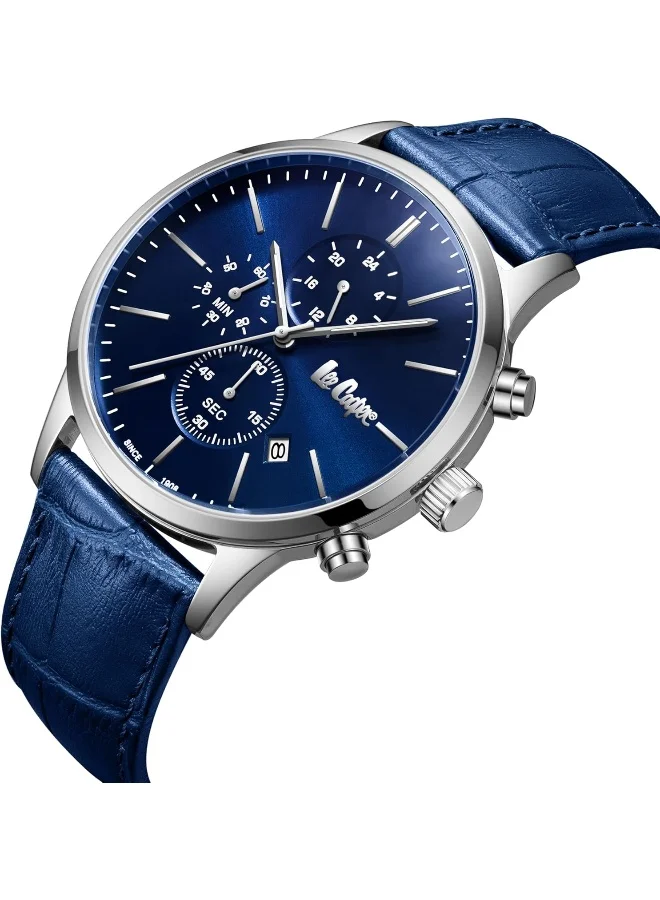 لي كوبر Lee Cooper Men's Multi Function Dark Blue Dial Watch - LC08154.399
