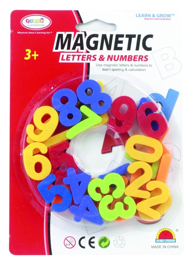 First Classroom Magnetic Numbers & Symbols in a Circle Blister Card, 1.25" - Image 1