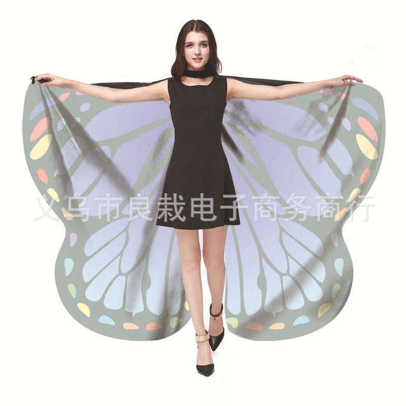 Cloak Big Butterfly Belly Dance Butterfly Cloak Dancing Props Butterfly Shawl - Image 4
