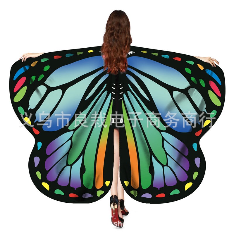 Cloak Big Butterfly Belly Dance Butterfly Cloak Dancing Props Butterfly Shawl - Image 5