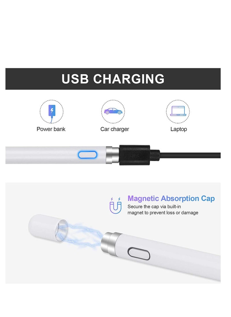 Facehub47 - Stylus Pen Compatible with iPad, Pencil Styluses Compatible with iPad 2/3/4/5/6/7/8/9 Generation Pro 9.7/10.5/11/12.9 Air 1/2/3/4/5 Mini 1/2/3/4/5/6 Alternative Drawing Smart Stylist for Touch Screens - Image 1
