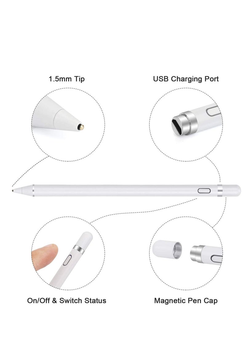 Facehub47 - Stylus Pen Compatible with iPad, Pencil Styluses Compatible with iPad 2/3/4/5/6/7/8/9 Generation Pro 9.7/10.5/11/12.9 Air 1/2/3/4/5 Mini 1/2/3/4/5/6 Alternative Drawing Smart Stylist for Touch Screens - Image 1