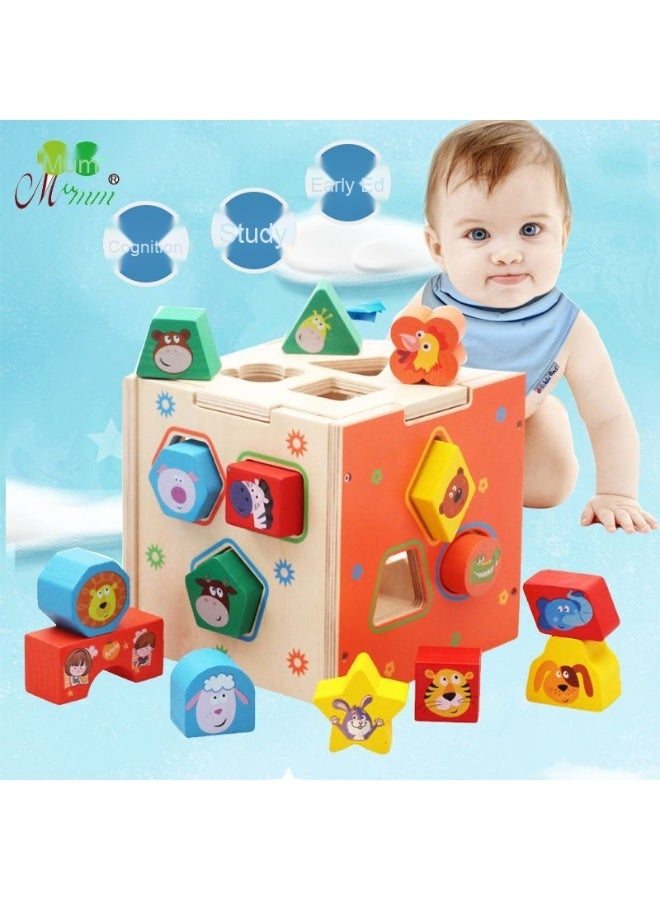 لعبة تركيب مكعبات التعليمية للأطفال الرضع لتعزيز الذكاء ومطابقة الأشكال