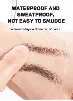 pudaier Eyebrow Pencil Liquid Eyebrow Pen Long Lasting Waterproof and Sweat Resistant Brow Color 0.01mm Tip Brow Pen for Thick to Thin Lines Eyebrow Color Black 02  - Image 5