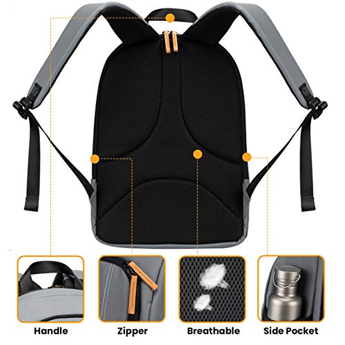 TARION Large Camera Backpacks for Photographers - Waterproof Camera Bag Photography backpack with 15.6" Laptop Compartment Rain Cover Side Access Tripod Holder(TB02 Grey) - Image 4