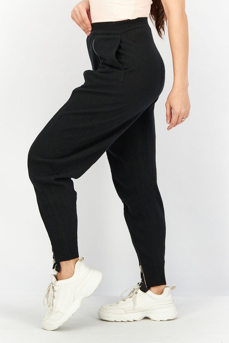STELLA MCCARTNEY Women Regular Fit Solid Pull On Sweat Pants, Black - Image 3