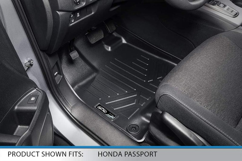 MAX LINER Custom Fit Floor Mats Set for 2019-2021 Honda Passport - Black - Image 2