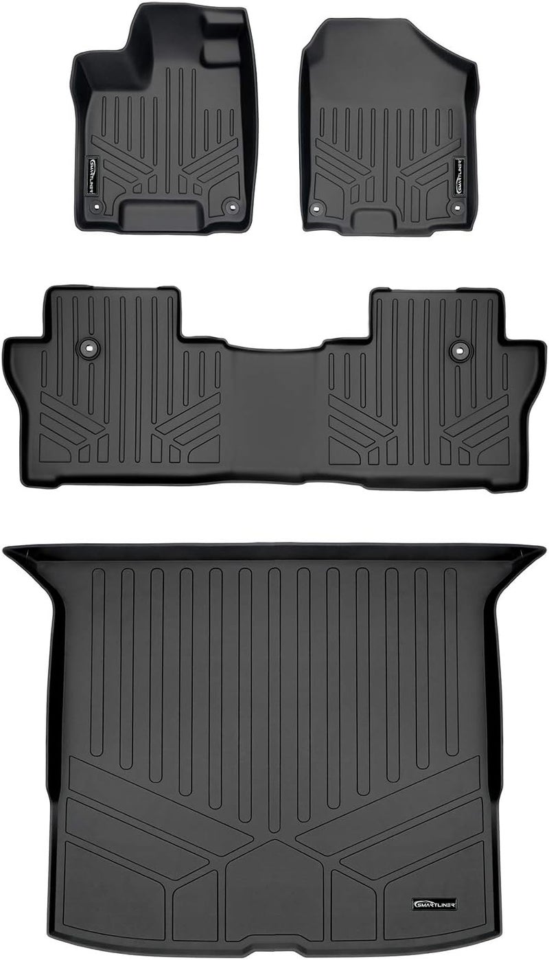 MAX LINER Custom Fit Floor Mats Set for 2019-2021 Honda Passport - Black - Image 1
