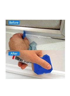 Excefore Caulking Tools, 3 In 1 Caulking Finishing Tool Kit Silicone Sealant Caulk Grout Remover Scraper and Caulk Nozzle Applicator for Kitchen, Bathroom, Window and Sink Joint  - Image 5