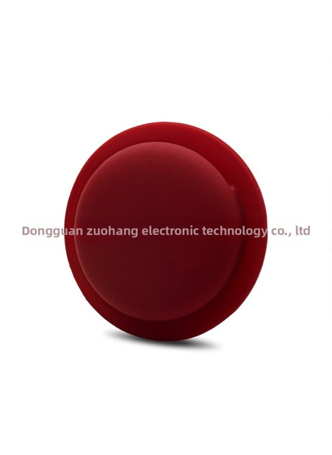 Generic - Applicable To For Apple Airtag Silicone Protective Case For Apple Locator Tracker Portable Anti-lost Protective Case-Color:Wine Red - Image 1