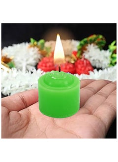 AL QADAH Scented Wax Tea Light Candles Smokeless, Long Burn Time, Pack of 4 Pcs | Lemon, Rose, Blueberry & Strawberry Fragrances | Perfect for Home, Weddings, and Home Decor  - Image 2