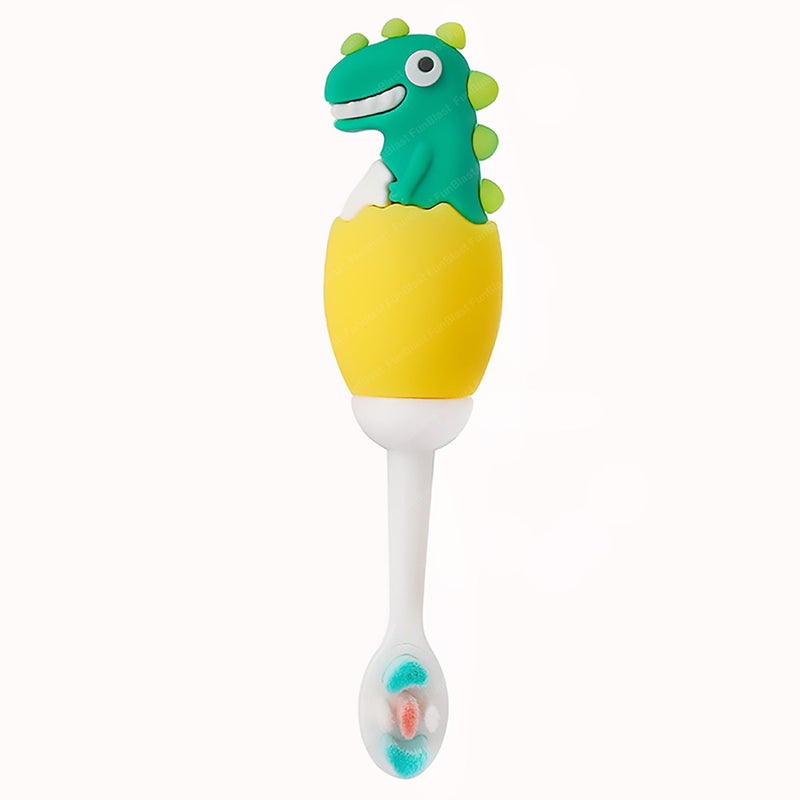 FunBlast Kids Toothbrush - Animal Design Soft Tooth Brush, Extra Microfiber Soft Bristles Toothbrush for 3-6 Years old Children, Manual Toothbrush for Kids, (Pack of 1 Random Colour) - Image 1