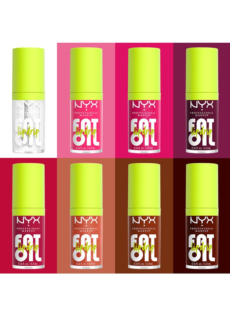 NYX PROFESSIONAL MAKEUP - Fat Oil Lip Drip Moisturizing Shiny Vegan Tinted Lip Gloss Non-Sticky Finish 12H Hydration - Scrollin - Image 1