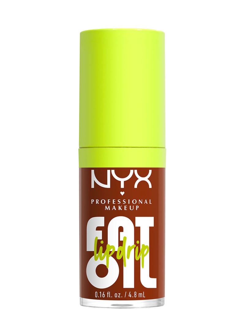 NYX PROFESSIONAL MAKEUP - Fat Oil Lip Drip Moisturizing Shiny Vegan Tinted Lip Gloss Non-Sticky Finish 12H Hydration - Scrollin - Image 1