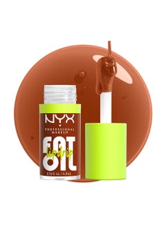 NYX PROFESSIONAL MAKEUP Fat Oil Lip Drip Moisturizing Shiny Vegan Tinted Lip Gloss Non-Sticky Finish 12H Hydration - Scrollin  - Image 2