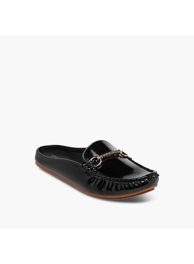 Le Confort Women's Slip-On Mules with Metal Accent  - Image 2