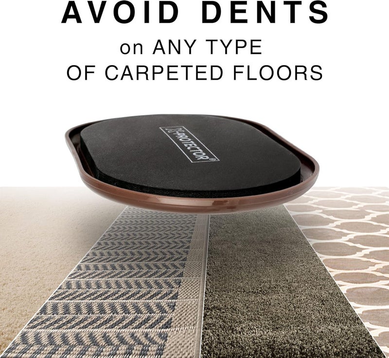 X-Protector Furniture Sliders for Carpet - 4 PCS 6" x 3 1/2" - The Best Heavy-Duty Moving Pads - Sliders for Furniture. Move Your Furniture Easily with Reusable Furniture Moving Sliders for Carpets! - Image 5