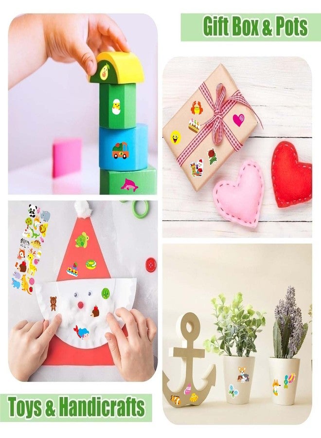 FNGEEN Puffy Stickers for Kids Toddlers, Small 3D Sticker Variety Pack, Kid Stickers Sheets Bulk, Mini Party Favor for Kids Boy (Dinosaur Car Animal Dog Flower Heart Number Food Truck) 24 Sheets - Image 4