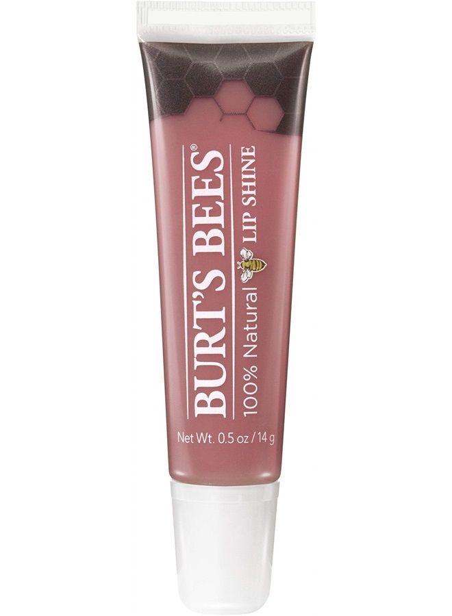 Burt's Bees Lip Care Easter Basket Stuffers, Moisturizing Lip Shine for Women, 100% Natural, Blush, 0.5 Oz - Image 1