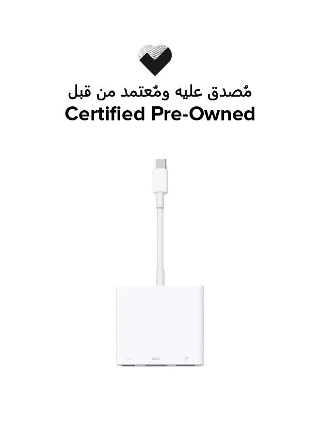 Apple Certified Pre Owned - USB-C Digital AV Multiport Adapter WHITE - Image 1
