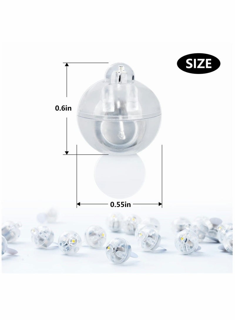شو وو Mini Round LED Balloon Light, Long Standby Time Ball Lights, Decorative Lights for Paper Lantern Light Party Wedding Decoration Birthday Festival, Red, 100PCS - Image 3