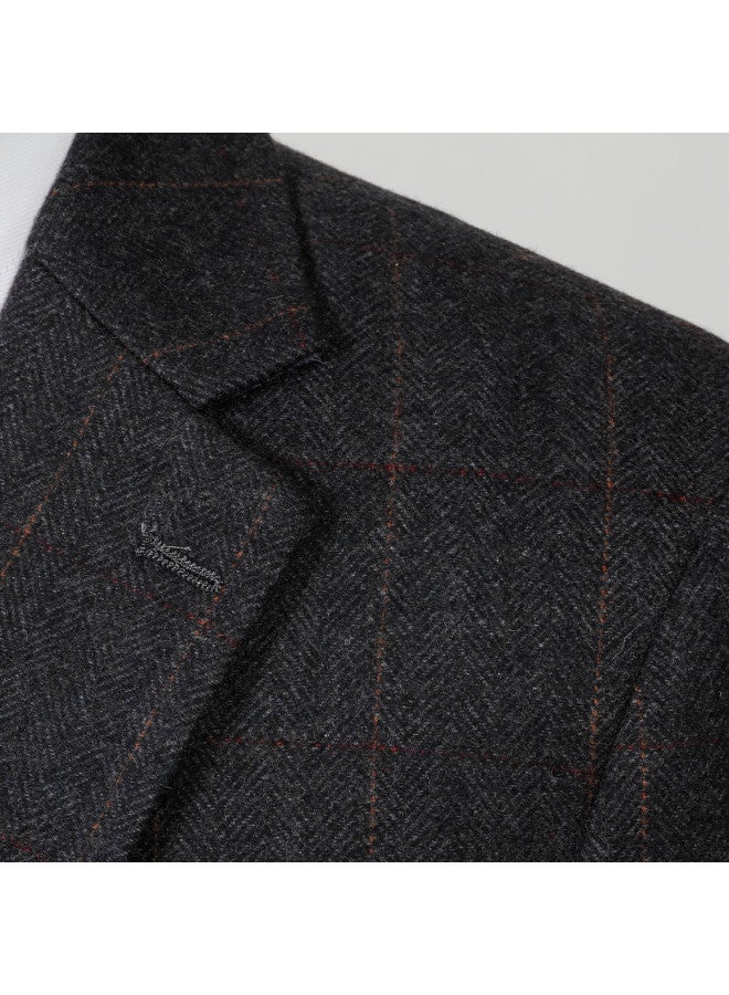 ROMON Wool】men's Suit Set, Business Commuting Vertical Stripe Wool Suit For Banquets And Weddings - Image 3