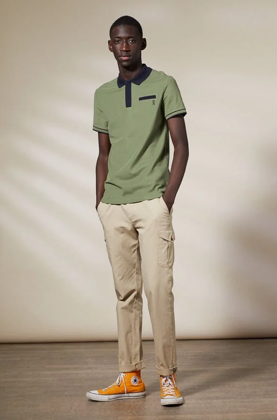 Vicomte A. Palton Khaki Polo