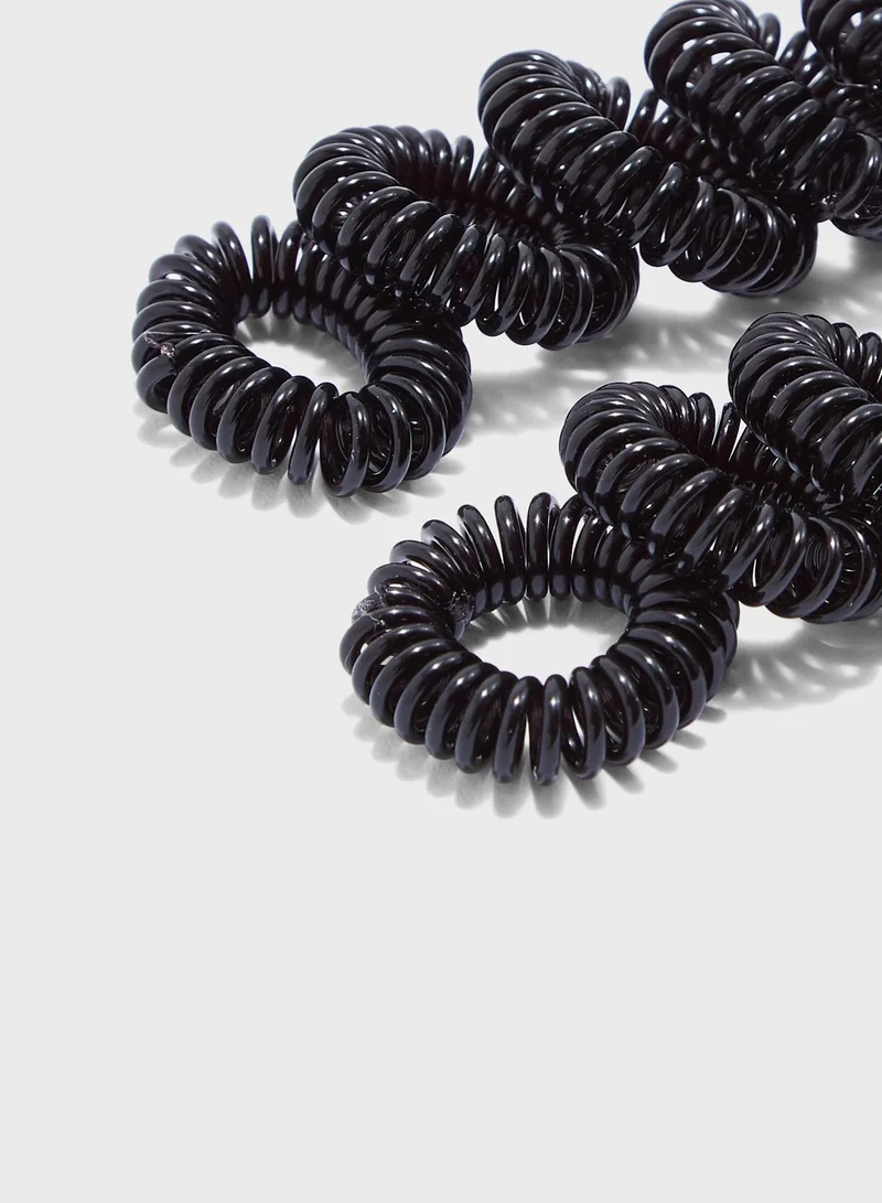 PIECES Spiral Elastic Hair Bands