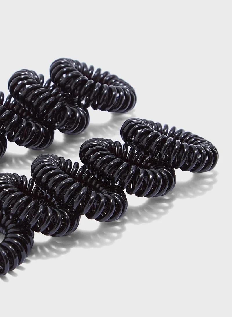 PIECES Spiral Elastic Hair Bands