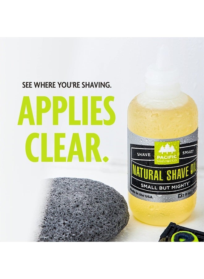 pacific shaving company Natural Shaving Oil - Shaving Oil for Men & Women - Avocado Oil, Sunflower Seed Oil & Vitamin E Oil for Face, Legs, Arms & Full Body - Unisex Beard & Shave Care (2 Oz) - Image 4