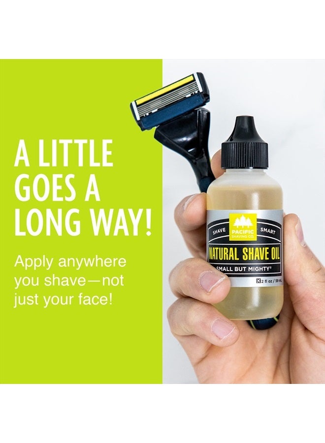 pacific shaving company Natural Shaving Oil - Shaving Oil for Men & Women - Avocado Oil, Sunflower Seed Oil & Vitamin E Oil for Face, Legs, Arms & Full Body - Unisex Beard & Shave Care (2 Oz) - Image 5