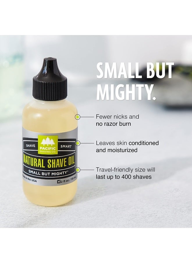 pacific shaving company Natural Shaving Oil - Shaving Oil for Men & Women - Avocado Oil, Sunflower Seed Oil & Vitamin E Oil for Face, Legs, Arms & Full Body - Unisex Beard & Shave Care (2 Oz) - Image 2