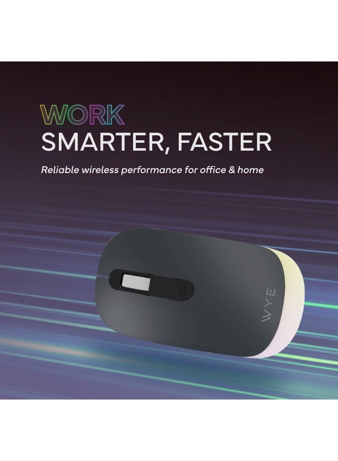 WYE 2.4G Wireless Mouse with USB Receiver | Optical Wireless Mouse, High Precision Sensor, Ergonomic Silent Design, Portable Computer Mouse for Laptop, PC, Notebook, Desktop & Mac - Image 4