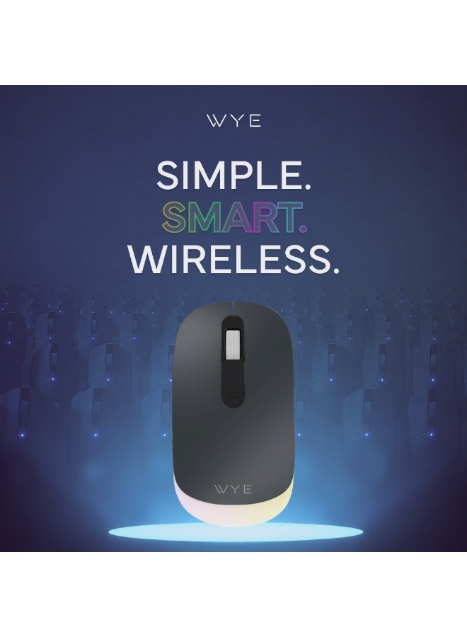 WYE 2.4G Wireless Mouse with USB Receiver | Optical Wireless Mouse, High Precision Sensor, Ergonomic Silent Design, Portable Computer Mouse for Laptop, PC, Notebook, Desktop & Mac - Image 2