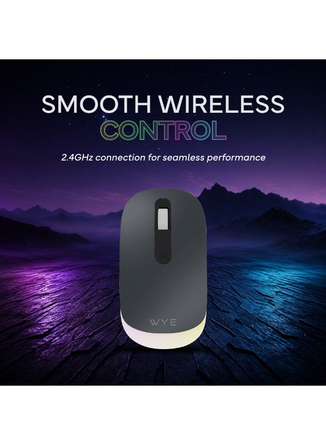 WYE 2.4G Wireless Mouse with USB Receiver | Optical Wireless Mouse, High Precision Sensor, Ergonomic Silent Design, Portable Computer Mouse for Laptop, PC, Notebook, Desktop & Mac - Image 5