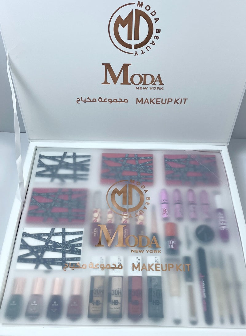MODABEAUTY Moda New York Press Makeup Kit – Complete Set for Eyes and Lips - Image 5