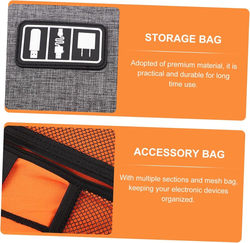 Duffle Bag Tech Case Multifunctional Storage Pouch for Phone Usb Cable Hard Drive u Disk - Image 3