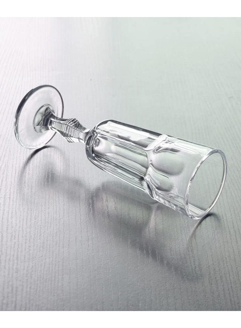 Crystal Glassware Set of 6 Goblet Diamond Cup Glass Cup Perfect for Parties Weddings Outdoor Events BBQs and Picnics (150ml) - Image 2