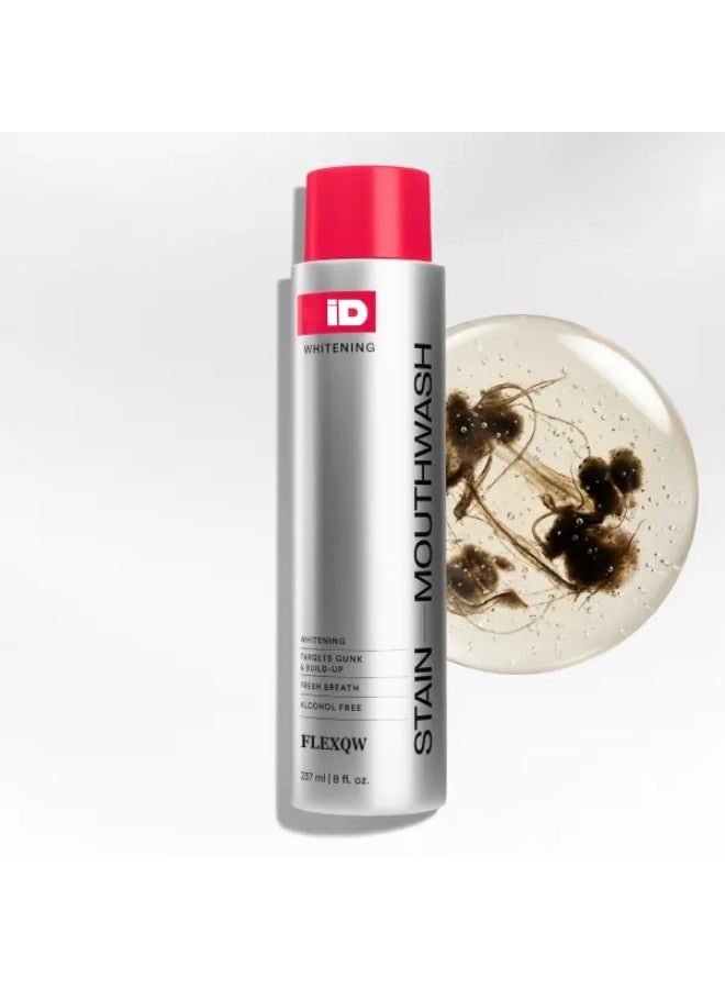 iD Stain Whitening Mouthwash for White Teeth & Fresh Breath with Essential Oils 237ml - Image 1