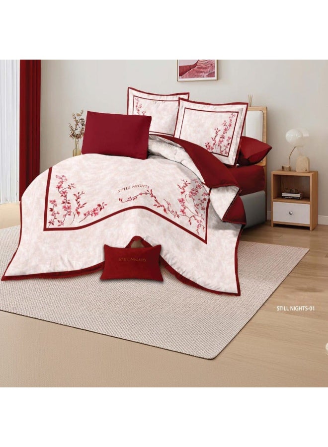 Still Night 8 - Piece King size Macro fiber Comforter