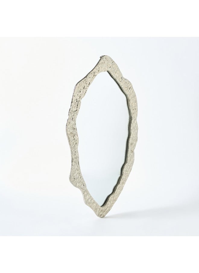 Home Box Rayon Aluminium Premium Organic Shape Mirror 43 x 2 x 70 cm  - Image 5