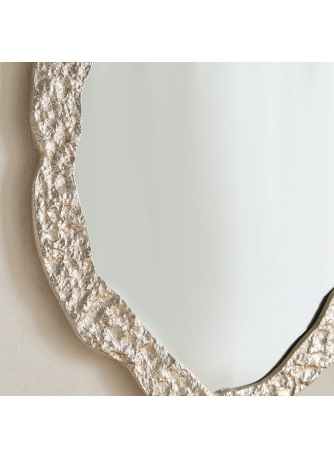 Home Box Rayon Aluminium Premium Organic Shape Mirror 43 x 2 x 70 cm  - Image 3