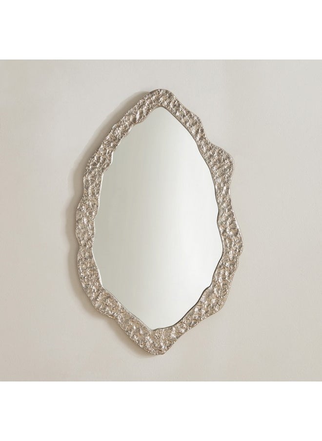 Home Box Rayon Aluminium Premium Organic Shape Mirror 43 x 2 x 70 cm  - Image 2
