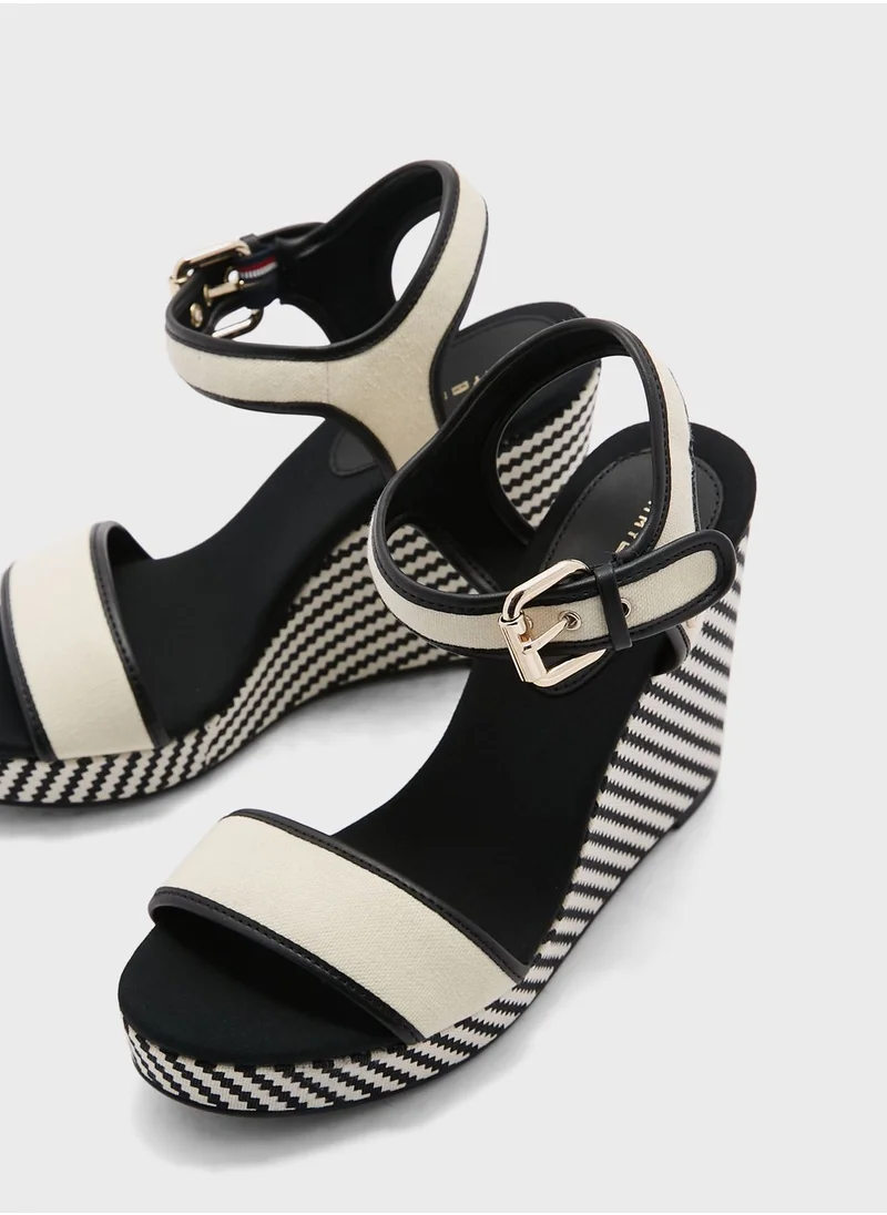 TOMMY HILFIGER Ankle Strap Wedge Sandals
