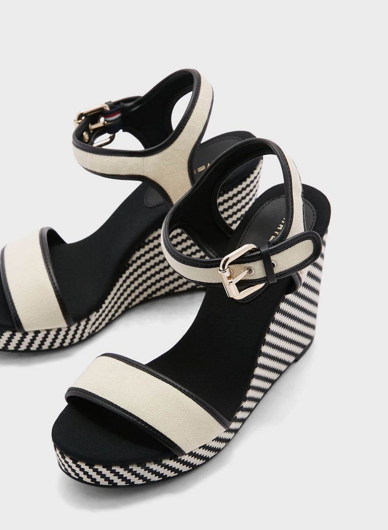 TOMMY HILFIGER Ankle Strap Wedge Sandals  - Image 4